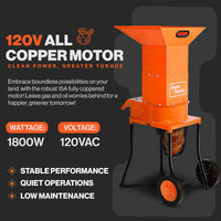 Pre-Owned SuperHandy Electric Leaf Mulcher - 120V Corded, 17:1 Reduction Ratio