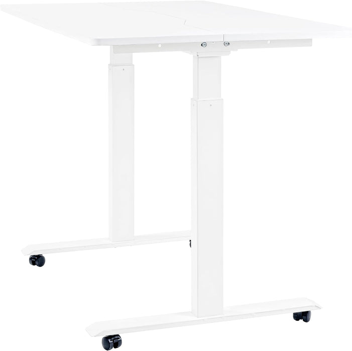 SuperHandy Electric Standing Desk - 48"x30" in Pristine White - 3 Memory Presets with 49" Max Height