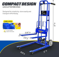 Pre-Owned Goodyear 330 Lbs Material Lift & Stacker - Manual Winch, Max Lift 40" Inches