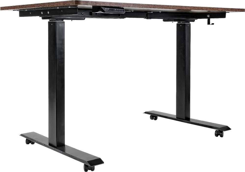 SuperHandy Electric Standing Desk - 48"x30" Rustic Wood - 3 Memory Settings with 49" Max Height