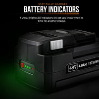 Batería recargable SuperHandy de iones de litio de 48 V y 2 Ah: para barrena de tierra, carro utilitario y carretilla