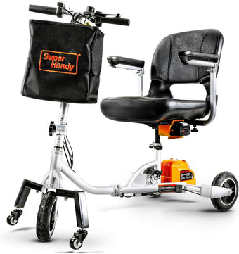 compare product Pre-Owned SuperHandy Passport Plus Mobility Scooter - 48V 2Ah Battery System, Foldable Aluminum Frame, 11 Mile Range