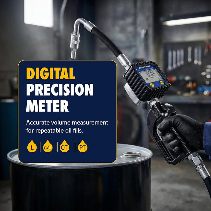 Goodyear Digital Oil Control Valve, Aluminum Body, LCD Display, Shockproof, Waterproof, Multi-Unit Measurement