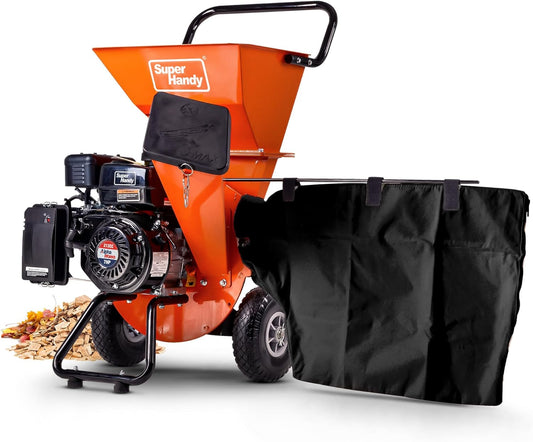 Pre-Owned SuperHandy Wood Chipper Shredder Mulcher - Heavy-Duty 7HP, 3-in-1 Multi-Function