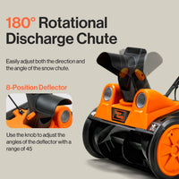 Pre-Owned SuperHandy Push Electric Snow Blower - Adjustable Exit Chute, 120V Corded