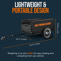 Vagón plegable SuperHandy: encaja directamente en GUT112 o GUT122, 180 lb. Capacidad máxima, completamente plegable