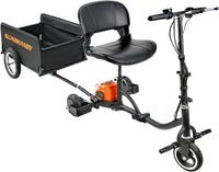 Vagón plegable SuperHandy: encaja directamente en GUT112 o GUT122, 180 lb. Capacidad máxima, completamente plegable