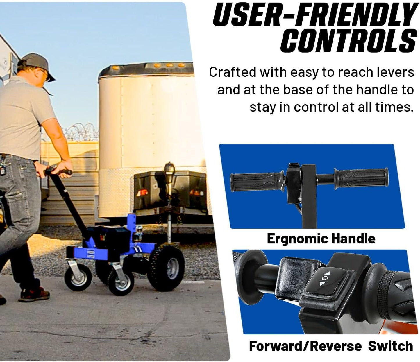 Pre-Owned Goodyear Electric Trailer Dolly - Super-Duty 7500lbs Capacity, Ideal for RVs, Boats, and Campers