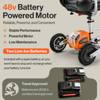 Pre-Owned SuperHandy Passport Plus Mobility Scooter - 48V 2Ah Battery System, Foldable Aluminum Frame, 11 Mile Range