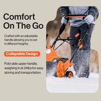 Pre-Owned SuperHandy Push Electric Snow Blower - Adjustable Exit Chute, 120V Corded