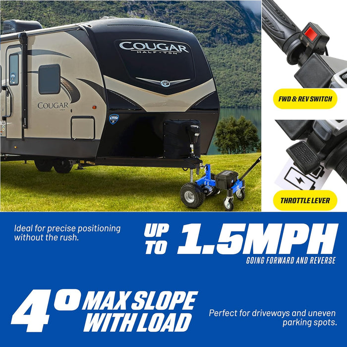 Goodyear 3600LBS Electric Trailer Dolly with Advanced Ball Attachment – DC 24V 800W Motor, Commercial 2" Hitch Mount, Quiet & Efficient Operation