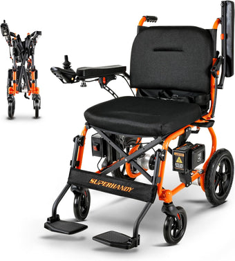 compare product Pre-Owned SuperHandy GoRide 2 Electric Wheelchair - 300Lbs, Foldable, 48V 2Ah Li-Ion Battery