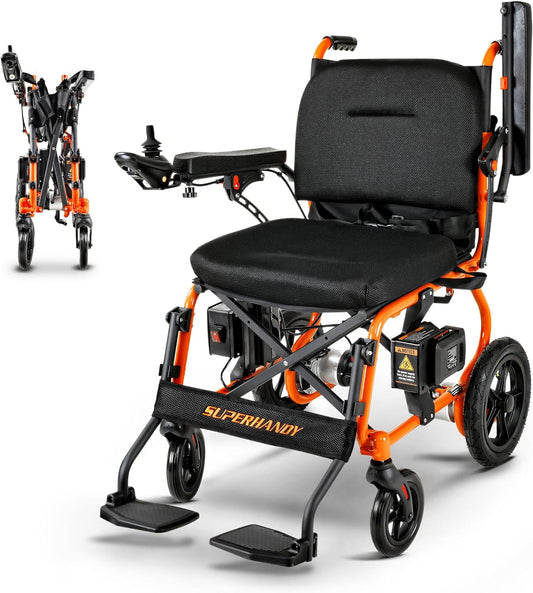Pre-Owned SuperHandy GoRide 2 Electric Wheelchair - 300Lbs, Foldable, 48V 2Ah Li-Ion Battery