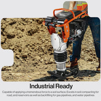 Pre-Owned SuperHandy 209cc 7HP Gas Jumping Jack Tamping Rammer - High Impact for Soil & Concrete