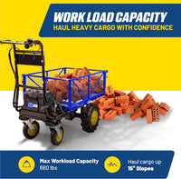 Pre-Owned Goodyear Electric Utility Wagon - 48V Li-Ion Powered with 660lbs Load & 1000lbs+ Hauling Capacity for Farm & Garden