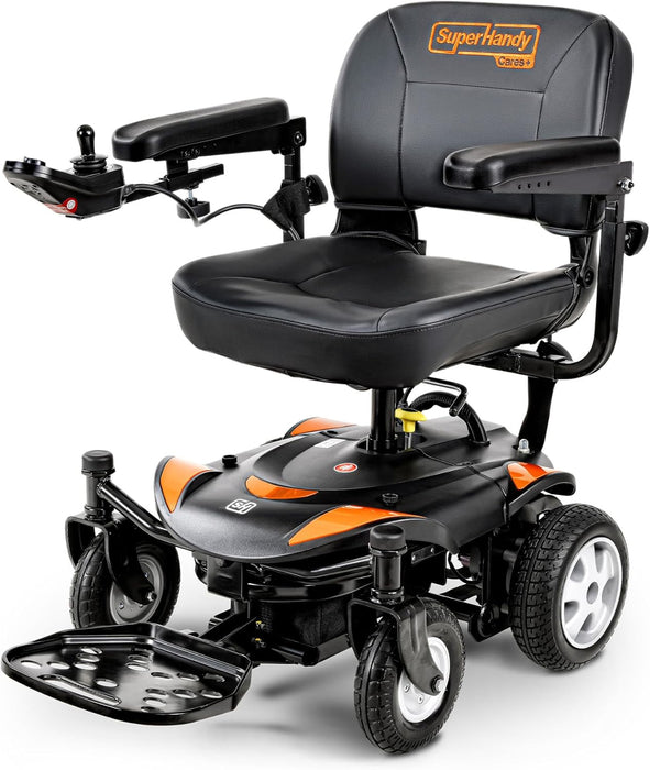 SuperHandy GoRide CRZ Power Wheelchair - 300 lbs Capacity, Rear-Wheel Drive, 6.7 Mile Range