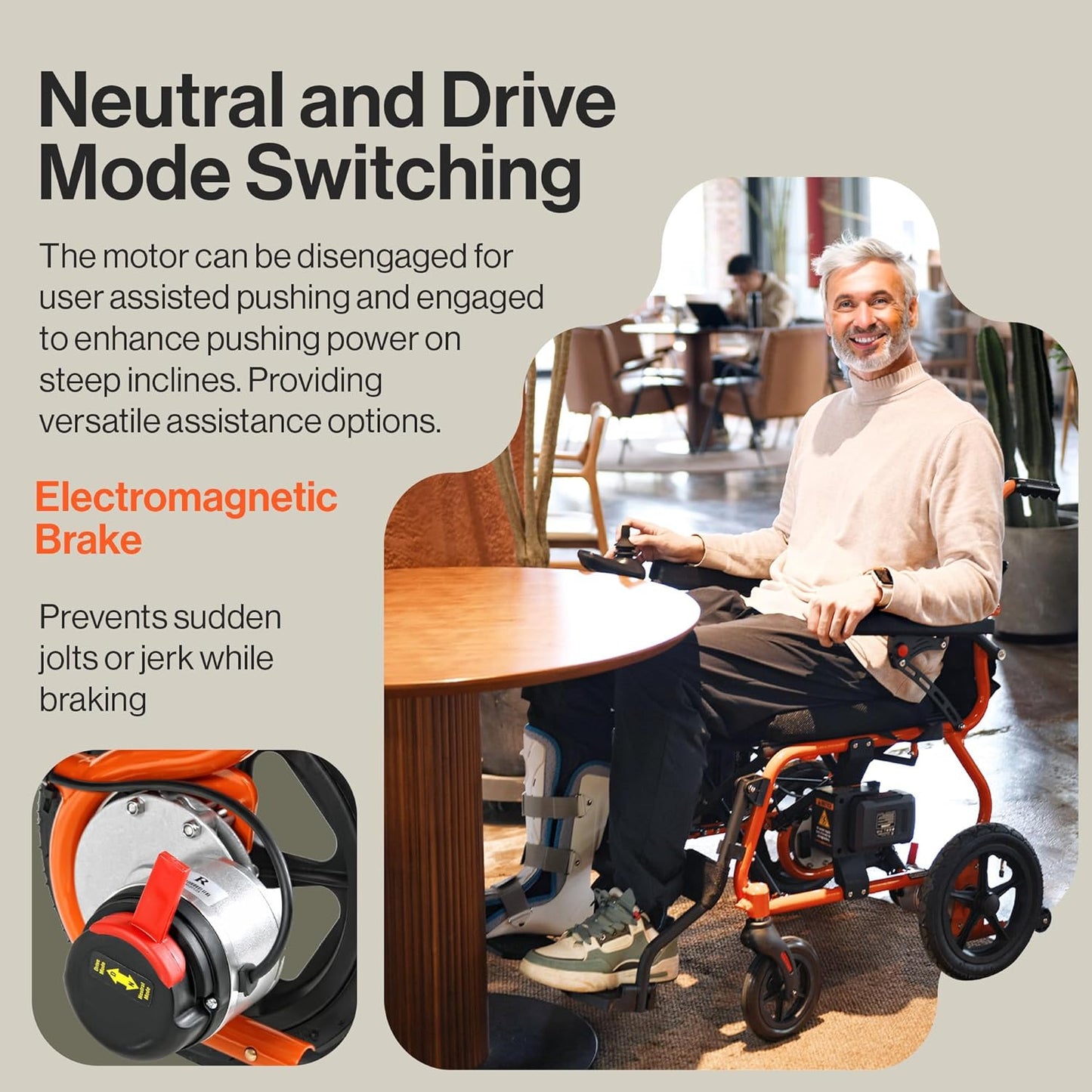 Pre-Owned SuperHandy GoRide 2 Electric Wheelchair - 300Lbs, Foldable, 48V 2Ah Li-Ion Battery