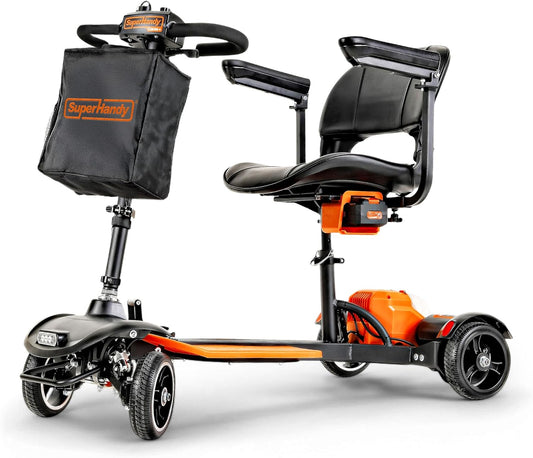 Pre-Owned SuperHandy Passport Prime Mobility Scooter Foldable 4-Wheel Electric Scooter, 330 lbs Capacity