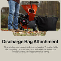 Pre-Owned SuperHandy Wood Chipper Shredder Mulcher - Heavy-Duty 7HP, 3-in-1 Multi-Function