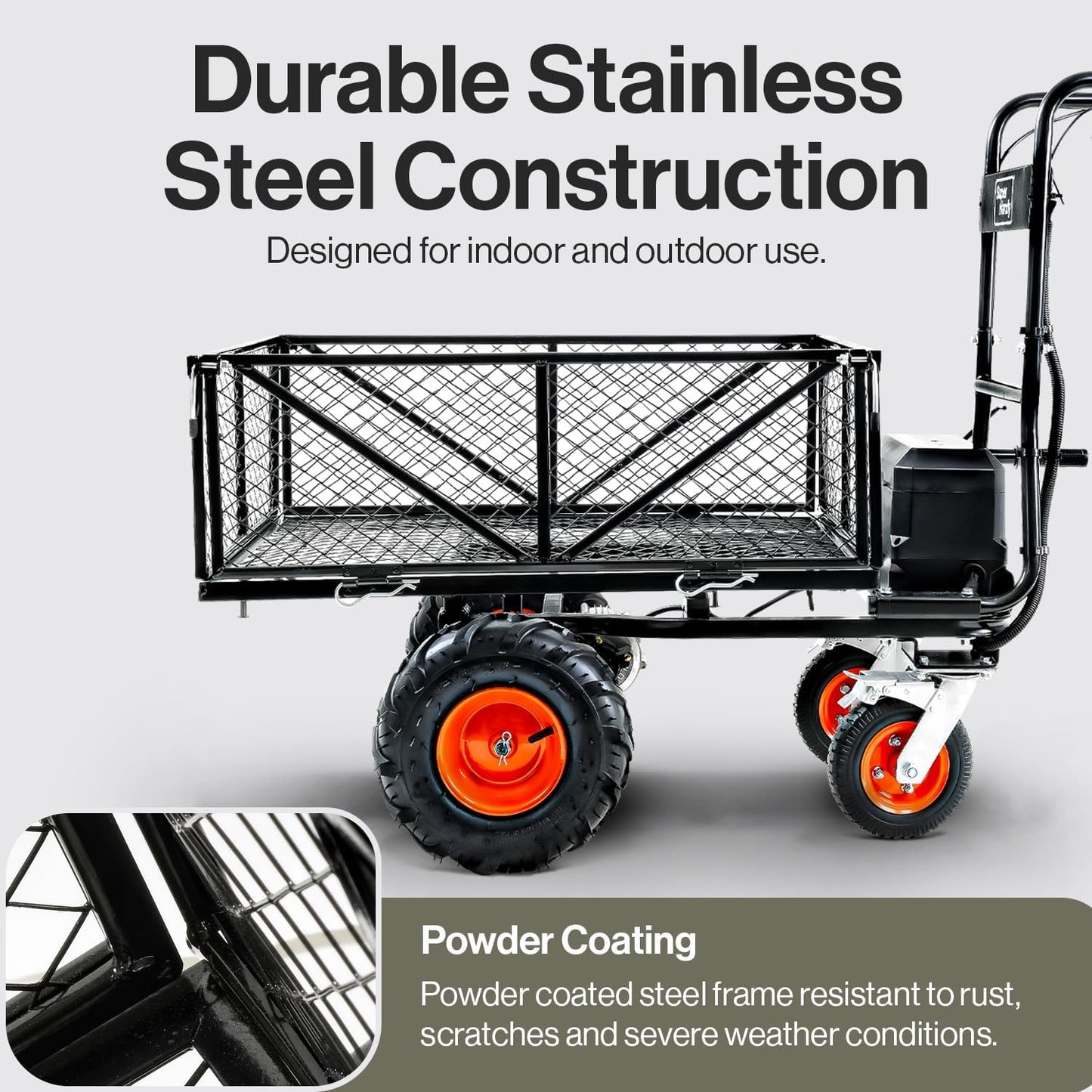 Pre-Owned SuperHandy Electric Garden Wagon - 48V 2Ah Li-Ion, 660LB Max Load