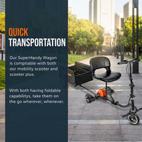 Vagón plegable SuperHandy: encaja directamente en GUT112 o GUT122, 180 lb. Capacidad máxima, completamente plegable