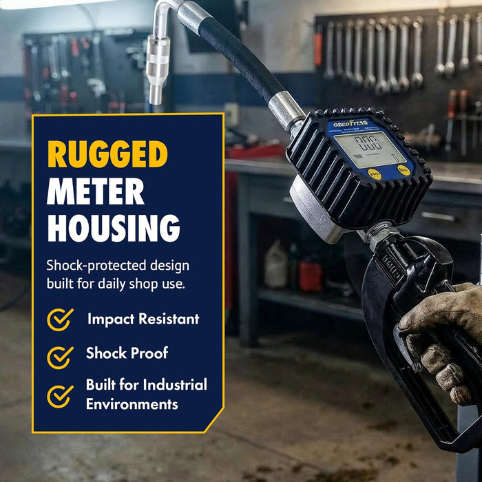 Goodyear Digital Oil Control Valve, Aluminum Body, LCD Display, Shockproof, Waterproof, Multi-Unit Measurement