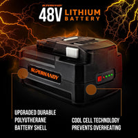 Batería recargable SuperHandy de iones de litio de 48 V y 2 Ah: para barrena de tierra, carro utilitario y carretilla