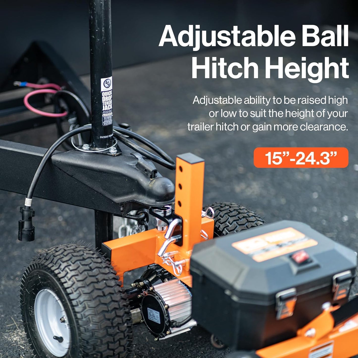 Pre-Owned SuperHandy 2800 lbs Electric Trailer Dolly 24V Motor, 2" Ball Mount, Heavy-Duty Hauling