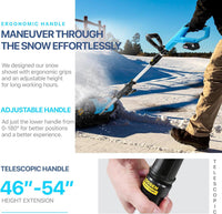 Pre-Owned AlphaWorks Electric Snow Thrower & Shovel - 20V 2Ah Battery