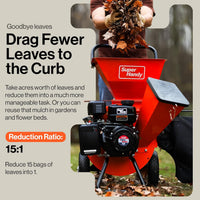 Pre-Owned SuperHandy Wood Chipper Shredder Mulcher - Heavy-Duty 7HP, 3-in-1 Multi-Function