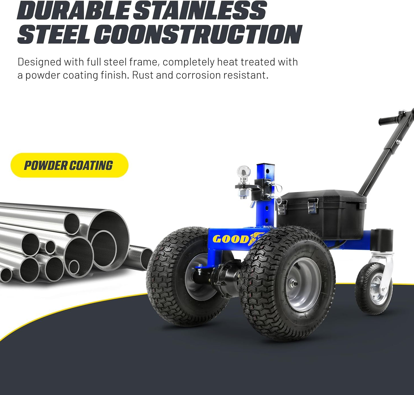 Pre-Owned Goodyear 3600 lbs Electric Trailer Dolly - 24V 800W Motor, Adjustable Ball Mount, Commercial 2" Hitch