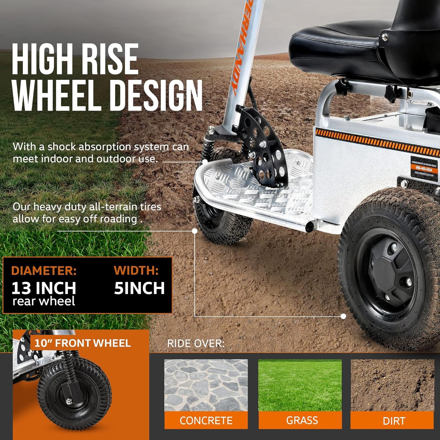 Pre-Owned SuperHandy Electric Tow Tractor - 2600lbs Max Towing, 24V 9Ah Battery, supports riders up to 350Lbs