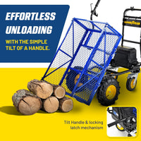 Pre-Owned Goodyear Electric Utility Wagon - 48V Li-Ion Powered with 660lbs Load & 1000lbs+ Hauling Capacity for Farm & Garden