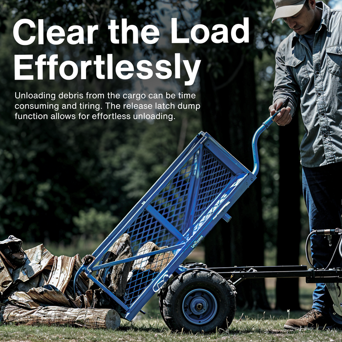 Landworks 48V 2Ah Vagón utilitario eléctrico autopropulsado: transporte sin esfuerzo hasta 500 lb