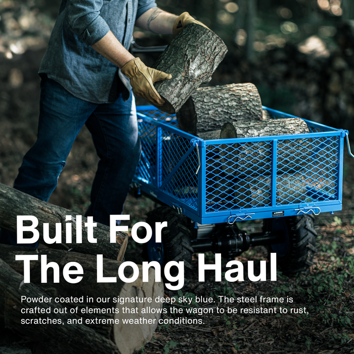 Landworks 48V 2Ah Vagón utilitario eléctrico autopropulsado: transporte sin esfuerzo hasta 500 lb