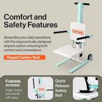 Pre-Owned SuperHandy GoRise FC Floor Lift - Easy Transport & Storage, 400Lb Max Load