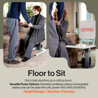 Pre-Owned SuperHandy GoRise FC Floor Lift - Easy Transport & Storage, 400Lb Max Load