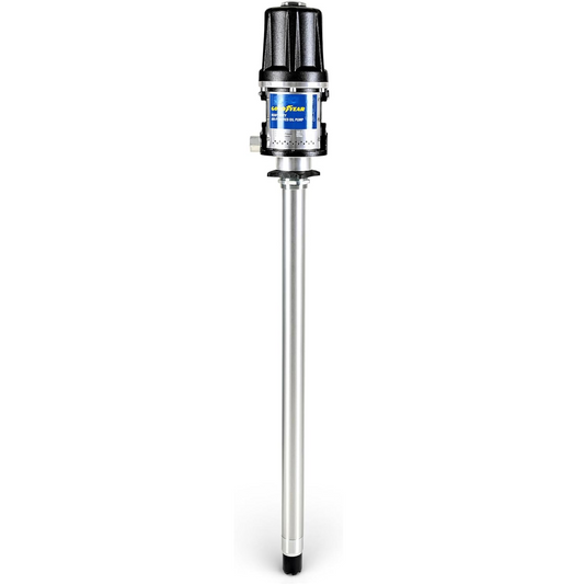 Goodyear 3:1 Heavy Duty Air-Operated Oil Pump – 11.9 GPM High-Efficiency Pneumatic Transfer Pump, Corrosion-Resistant, Icing-Free Operation, Fits 48–58 Gallon Drums