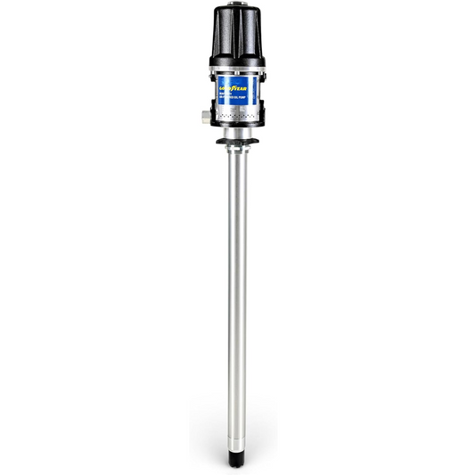 Goodyear 5:1 Heavy Duty Air-Operated Oil Pump – High-Efficiency 10.6 GPM Industrial Pneumatic Pump, 870 PSI Max Pressure, Corrosion-Resistant Construction for 48–58 Gallon Drums