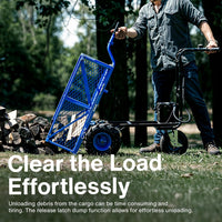 Landworks Electric Utility Wagon - 48V 7Ah AGM, 500LB Hauling Capacity