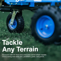 Landworks Electric Utility Wagon - 48V 7Ah AGM, 500LB Hauling Capacity