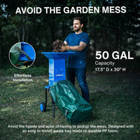 Pre-Owned Landworks Electric Leaf Shredder & Mulcher - 3 Steel Blades, 120V Corded