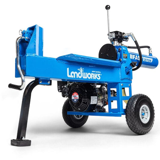 Landworks 20-Ton Log Splitter - 7HP 209CC Gas Engine, 16" Max Wood Diameter