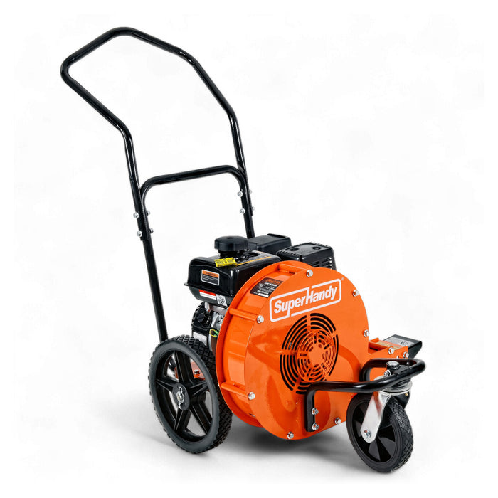 SuperHandy Soplador de hojas con operador a pie - 7HP 212CC Motor de gas 1500 CFM (naranja)