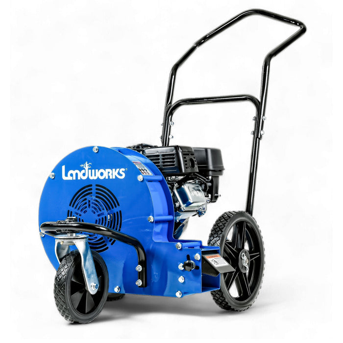 Landworks Walk-Behind Leaf Blower - 7HP 212CC Motor de gas 1500 CFM (Azul)