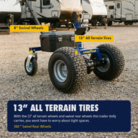 Goodyear 3600 lbs Electric Trailer Dolly - 24V 800W Motor, Adjustable Ball Mount, Commercial 2" Hitch