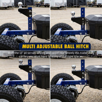 Goodyear 3600 lbs Electric Trailer Dolly - 24V 800W Motor, Adjustable Ball Mount, Commercial 2" Hitch