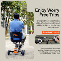 SuperHandy Mobility Scooter - Sistema de batería de 48 V 2 Ah, ligero, de largo alcance y plegable