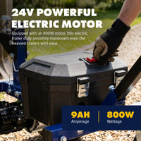Goodyear 5000 lbs Electric Trailer Dolly - 24V 800W Motor, Adjustable Ball Mount, Commercial 2" Hitch