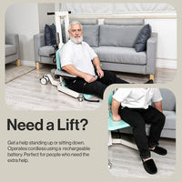 Pre-Owned SuperHandy GoRise TX Transfer Lift 500 lbs Capacity, Portable Floor-to-Stand Assistance